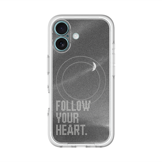 スリムプロテクションプレミアムケース with MagSafe［ オリジナル - ドットオーバーレイ - FOLLOW YOUR HEART/B ］