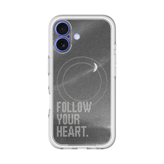 スリムプロテクションプレミアムケース with MagSafe［ オリジナル - ドットオーバーレイ - FOLLOW YOUR HEART/B ］