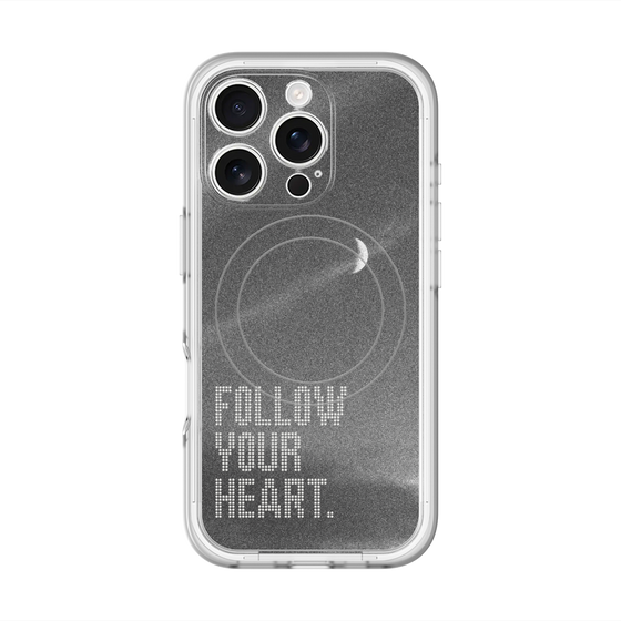 スリムプロテクションプレミアムケース with MagSafe［ オリジナル - ドットオーバーレイ - FOLLOW YOUR HEART/B ］