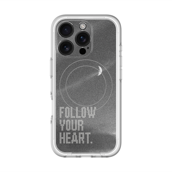 スリムプロテクションプレミアムケース with MagSafe［ オリジナル - ドットオーバーレイ - FOLLOW YOUR HEART/B ］