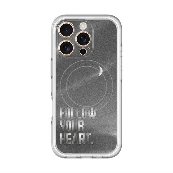 スリムプロテクションプレミアムケース with MagSafe［ オリジナル - ドットオーバーレイ - FOLLOW YOUR HEART/B ］