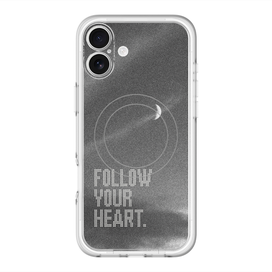 スリムプロテクションプレミアムケース with MagSafe［ オリジナル - ドットオーバーレイ - FOLLOW YOUR HEART/B ］