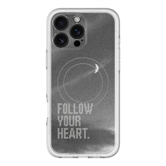 スリムプロテクションプレミアムケース with MagSafe［ オリジナル - ドットオーバーレイ - FOLLOW YOUR HEART/B ］