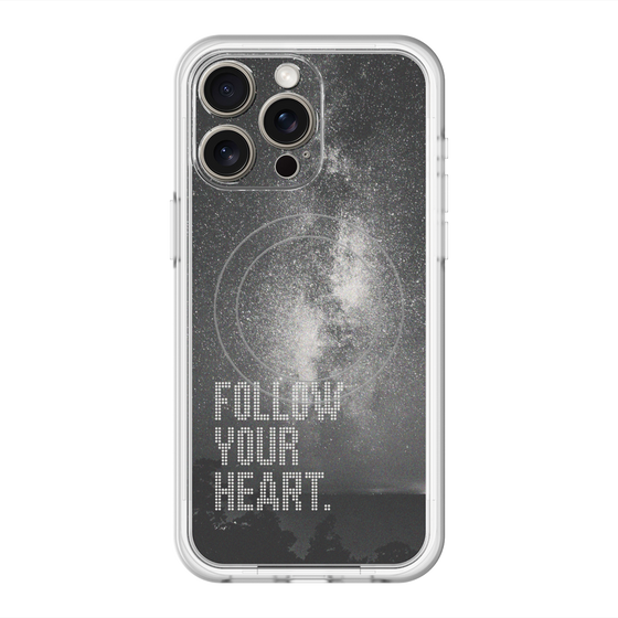 スリムプロテクションプレミアムケース with MagSafe［ オリジナル - ドットオーバーレイ - FOLLOW YOUR HEART/C ］