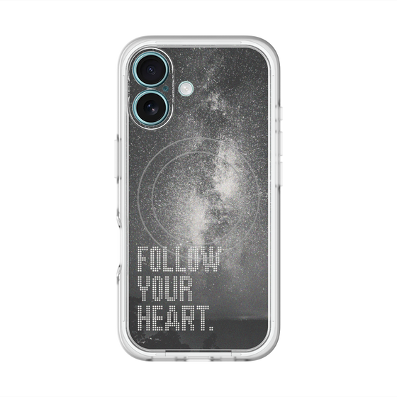 スリムプロテクションプレミアムケース with MagSafe［ オリジナル - ドットオーバーレイ - FOLLOW YOUR HEART/C ］