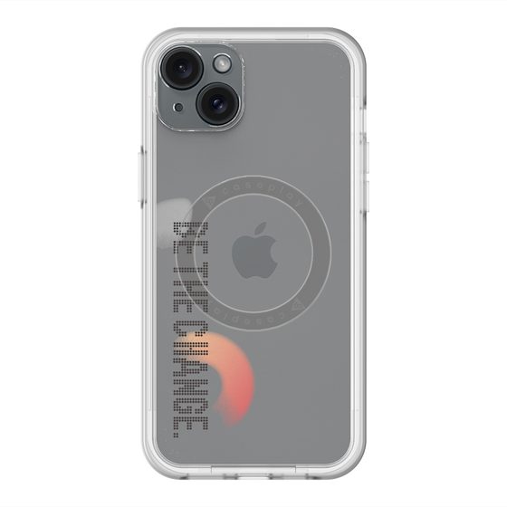 スリムプロテクションプレミアムケース with MagSafe［ オリジナル - ドットオーバーレイ - BE THE CHANGE/A ］