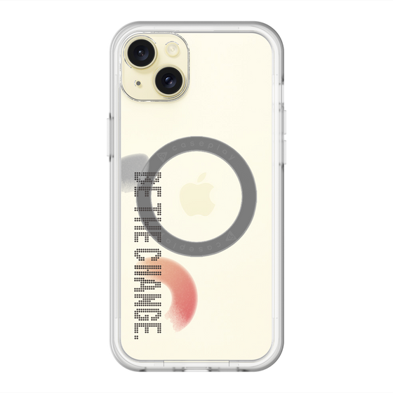 スリムプロテクションプレミアムケース with MagSafe［ オリジナル - ドットオーバーレイ - BE THE CHANGE/A ］