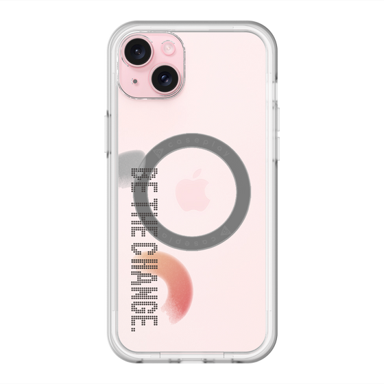 スリムプロテクションプレミアムケース with MagSafe［ オリジナル - ドットオーバーレイ - BE THE CHANGE/A ］