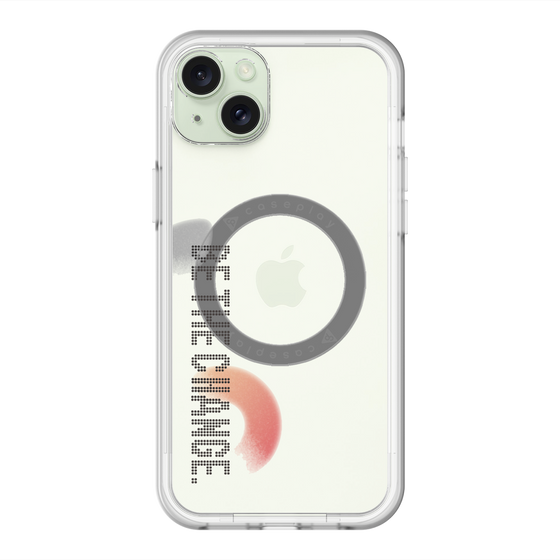 スリムプロテクションプレミアムケース with MagSafe［ オリジナル - ドットオーバーレイ - BE THE CHANGE/A ］