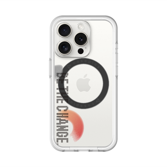 スリムプロテクションプレミアムケース with MagSafe［ オリジナル - ドットオーバーレイ - BE THE CHANGE/A ］