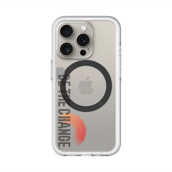 スリムプロテクションプレミアムケース with MagSafe［ オリジナル - ドットオーバーレイ - BE THE CHANGE/A ］