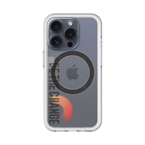 スリムプロテクションプレミアムケース with MagSafe［ オリジナル - ドットオーバーレイ - BE THE CHANGE/A ］