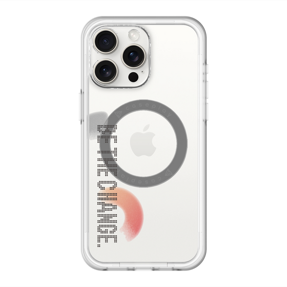 スリムプロテクションプレミアムケース with MagSafe［ オリジナル - ドットオーバーレイ - BE THE CHANGE/A ］
