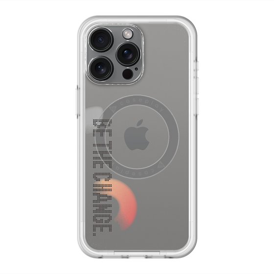 スリムプロテクションプレミアムケース with MagSafe［ オリジナル - ドットオーバーレイ - BE THE CHANGE/A ］