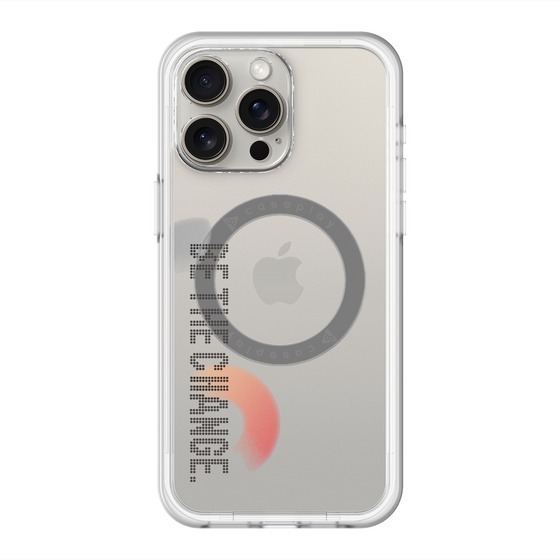 スリムプロテクションプレミアムケース with MagSafe［ オリジナル - ドットオーバーレイ - BE THE CHANGE/A ］
