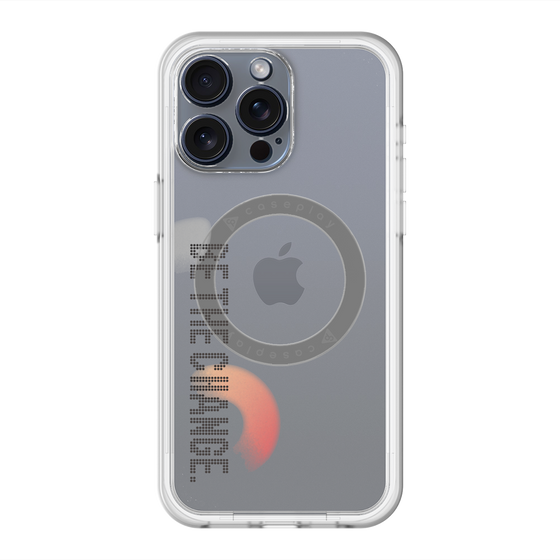 スリムプロテクションプレミアムケース with MagSafe［ オリジナル - ドットオーバーレイ - BE THE CHANGE/A ］