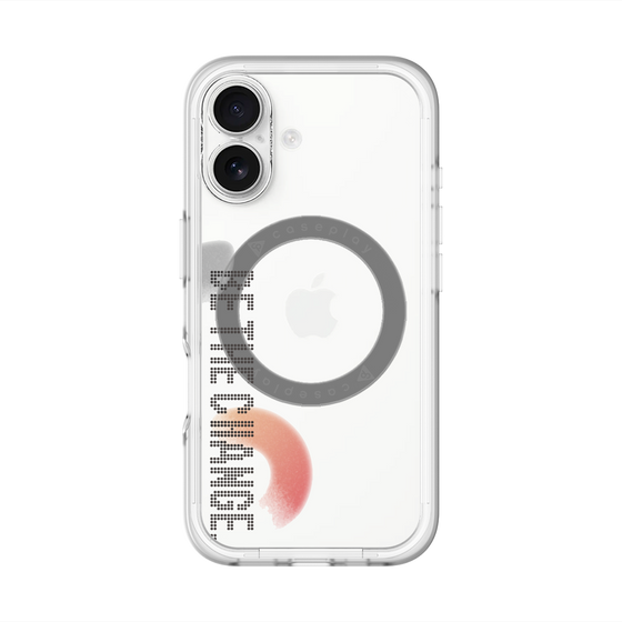 スリムプロテクションプレミアムケース with MagSafe［ オリジナル - ドットオーバーレイ - BE THE CHANGE/A ］