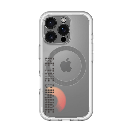 スリムプロテクションプレミアムケース with MagSafe［ オリジナル - ドットオーバーレイ - BE THE CHANGE/A ］