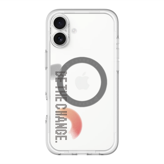 スリムプロテクションプレミアムケース with MagSafe［ オリジナル - ドットオーバーレイ - BE THE CHANGE/A ］