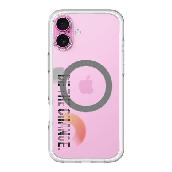 スリムプロテクションプレミアムケース with MagSafe［ オリジナル - ドットオーバーレイ - BE THE CHANGE/A ］
