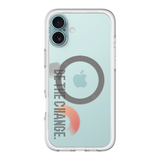 スリムプロテクションプレミアムケース with MagSafe［ オリジナル - ドットオーバーレイ - BE THE CHANGE/A ］