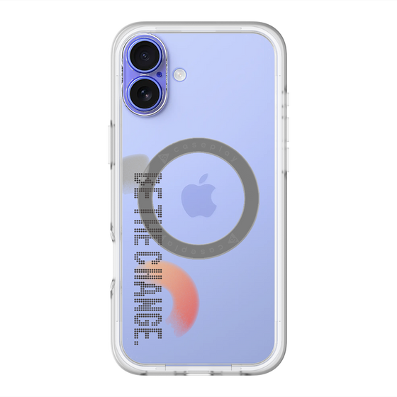 スリムプロテクションプレミアムケース with MagSafe［ オリジナル - ドットオーバーレイ - BE THE CHANGE/A ］