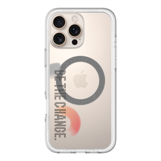 スリムプロテクションプレミアムケース with MagSafe［ オリジナル - ドットオーバーレイ - BE THE CHANGE/A ］