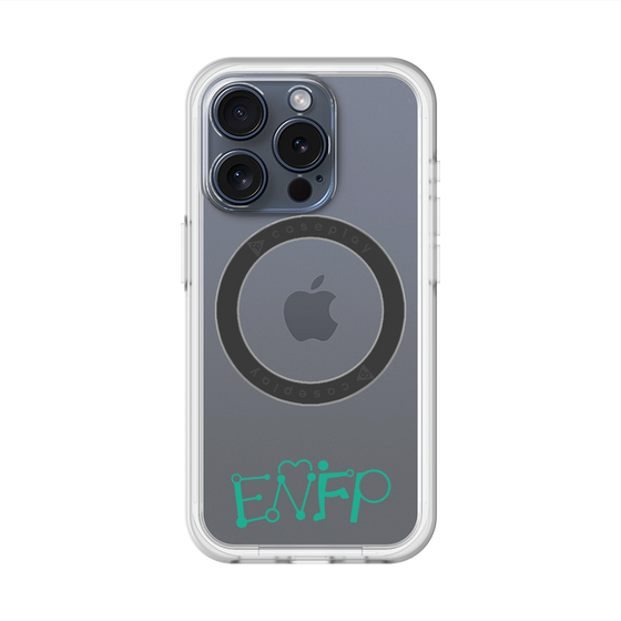 スリムプロテクションプレミアムケース with MagSafe［ オリジナル - ENFP 運動家 - アルファベット ］