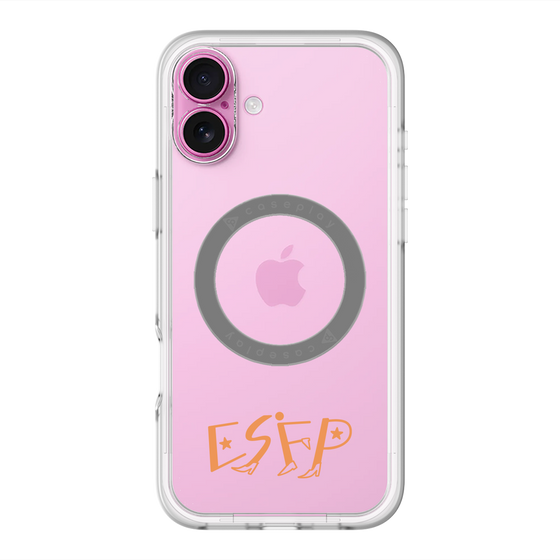 スリムプロテクションプレミアムケース with MagSafe［ オリジナル - ESFP エンターテイナー - アルファベット ］