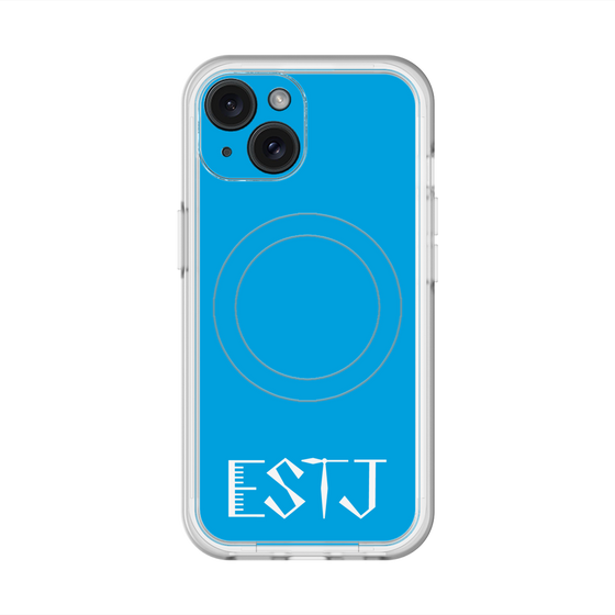 スリムプロテクションプレミアムケース with MagSafe［ オリジナル - ESTJ 幹部 - アルファベット - ブルー ］
