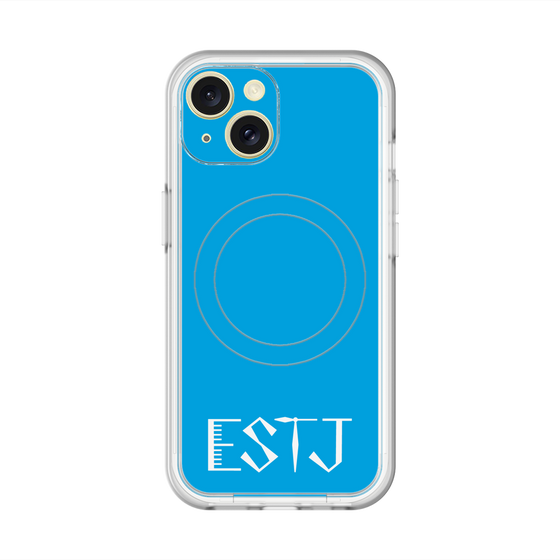 スリムプロテクションプレミアムケース with MagSafe［ オリジナル - ESTJ 幹部 - アルファベット - ブルー ］