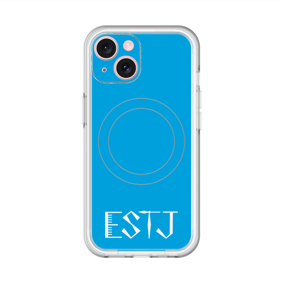 スリムプロテクションプレミアムケース with MagSafe［ オリジナル - ESTJ 幹部 - アルファベット - ブルー ］