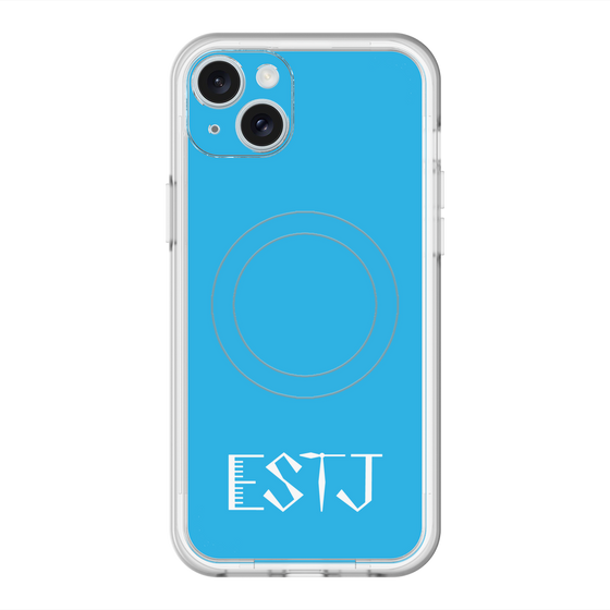 スリムプロテクションプレミアムケース with MagSafe［ オリジナル - ESTJ 幹部 - アルファベット - ブルー ］