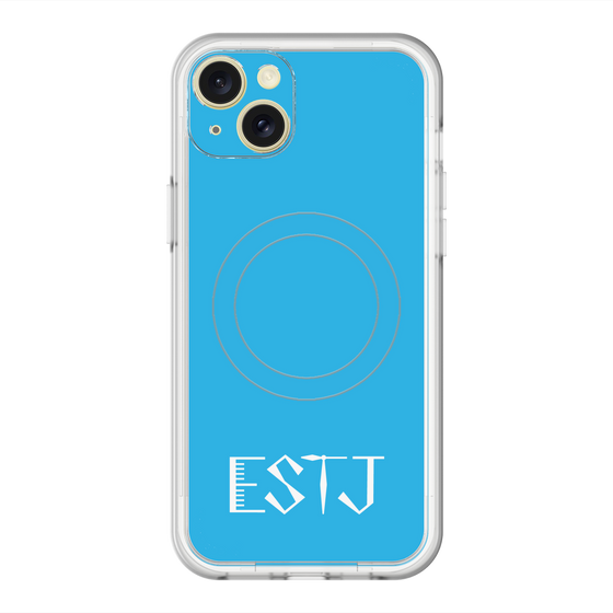 スリムプロテクションプレミアムケース with MagSafe［ オリジナル - ESTJ 幹部 - アルファベット - ブルー ］