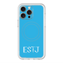 スリムプロテクションプレミアムケース with MagSafe［ オリジナル - ESTJ 幹部 - アルファベット - ブルー ］