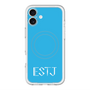 スリムプロテクションプレミアムケース with MagSafe［ オリジナル - ESTJ 幹部 - アルファベット - ブルー ］