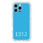スリムプロテクションプレミアムケース with MagSafe［ オリジナル - ESTJ 幹部 - アルファベット - ブルー ］
