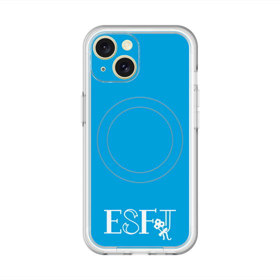 スリムプロテクションプレミアムケース with MagSafe［ オリジナル - ESFJ 領事 - アルファベット - ブルー ］