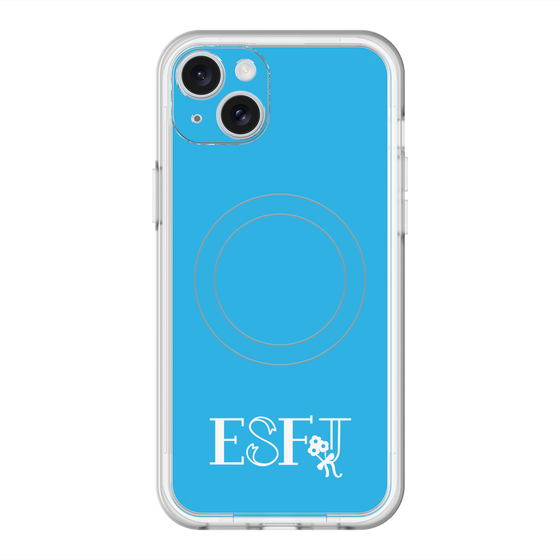 スリムプロテクションプレミアムケース with MagSafe［ オリジナル - ESFJ 領事 - アルファベット - ブルー ］