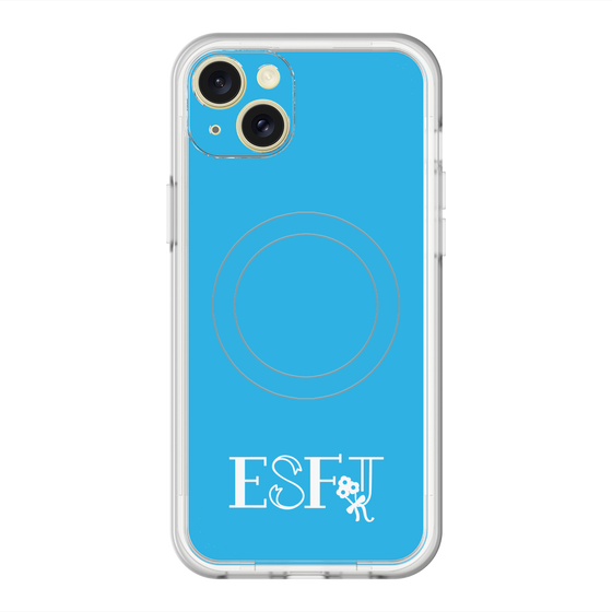 スリムプロテクションプレミアムケース with MagSafe［ オリジナル - ESFJ 領事 - アルファベット - ブルー ］