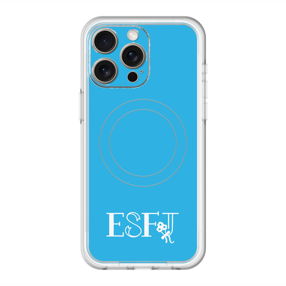 スリムプロテクションプレミアムケース with MagSafe［ オリジナル - ESFJ 領事 - アルファベット - ブルー ］