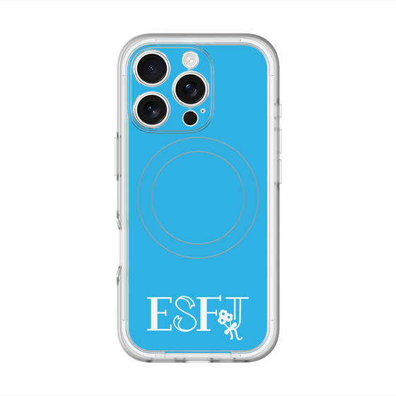 スリムプロテクションプレミアムケース with MagSafe［ オリジナル - ESFJ 領事 - アルファベット - ブルー ］
