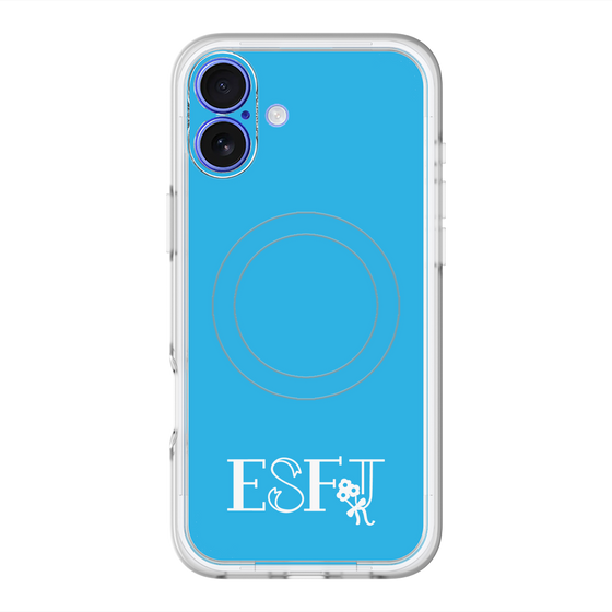 スリムプロテクションプレミアムケース with MagSafe［ オリジナル - ESFJ 領事 - アルファベット - ブルー ］