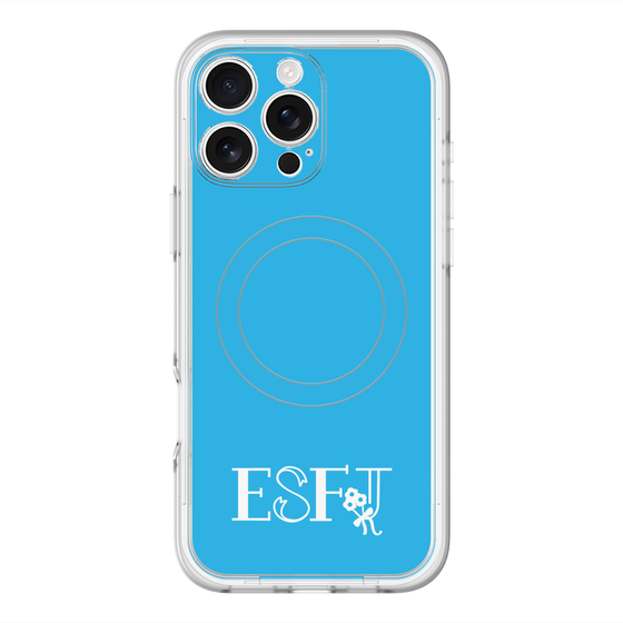 スリムプロテクションプレミアムケース with MagSafe［ オリジナル - ESFJ 領事 - アルファベット - ブルー ］