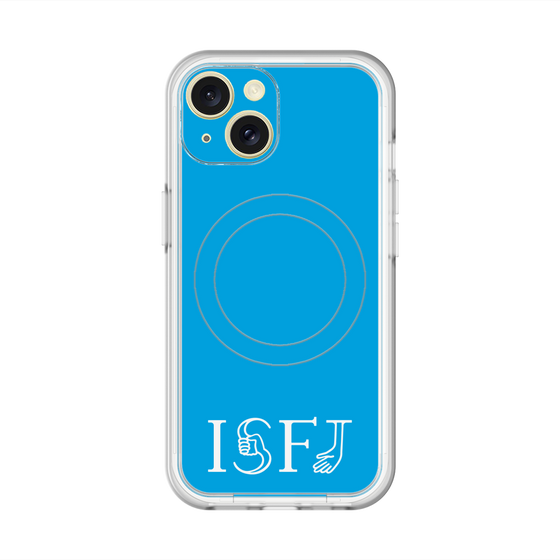 スリムプロテクションプレミアムケース with MagSafe［ オリジナル - ISFJ 擁護者 - アルファベット - ブルー ］