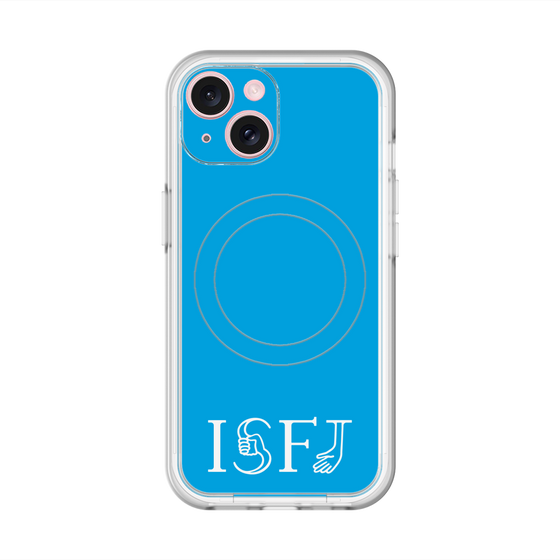 スリムプロテクションプレミアムケース with MagSafe［ オリジナル - ISFJ 擁護者 - アルファベット - ブルー ］