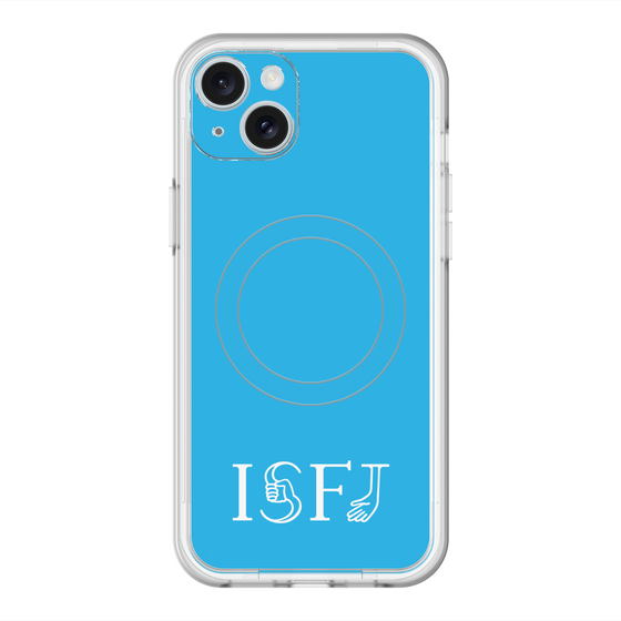 スリムプロテクションプレミアムケース with MagSafe［ オリジナル - ISFJ 擁護者 - アルファベット - ブルー ］