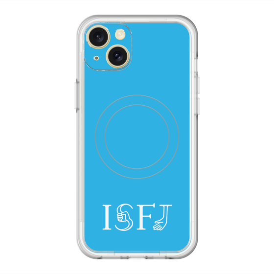 スリムプロテクションプレミアムケース with MagSafe［ オリジナル - ISFJ 擁護者 - アルファベット - ブルー ］