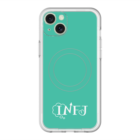 スリムプロテクションプレミアムケース with MagSafe［ オリジナル - INFJ 提唱者 - アルファベット - グリーン ］