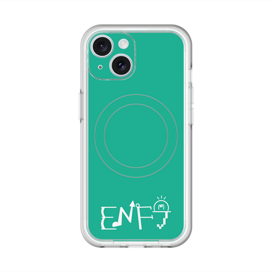 スリムプロテクションプレミアムケース with MagSafe［ オリジナル - ENFJ 主人公 - アルファベット - グリーン ］